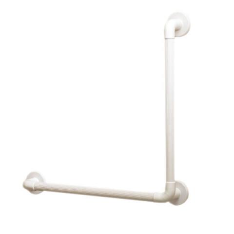 Plastic Fluted Grab Rail Angled 90 degrees Plastic Fluted Grab Rail Angled 90 degrees